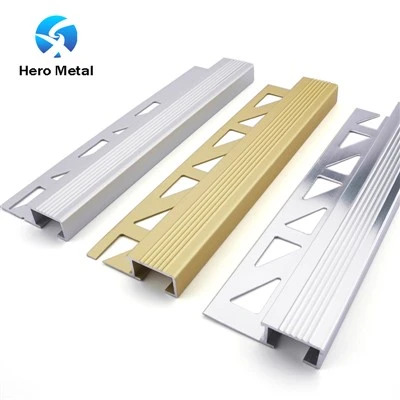 2-Treppenkantenleisten aus Aluminium