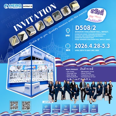 Besuchen Sie Hero Metal auf der Architect Expo 2026 Thailand|Premium-Fliesenv...