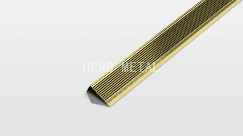 HM-L-062 Bright gold L shape STAIR NOSING HM-L-062 Bright gold L shape STAIR NOSING