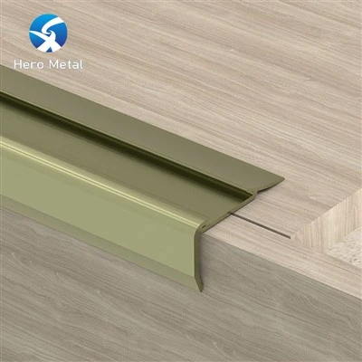 Aluminium-Treppenkante mit PVC-Gummi